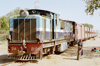ZDM-4A 214 on train at Latur