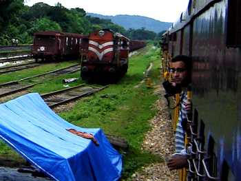 The Transshipment Yard at Lumding is in a depression, Bharat Vohra looks on