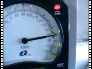Alarm indicating speeding over 150 kmph.wmv