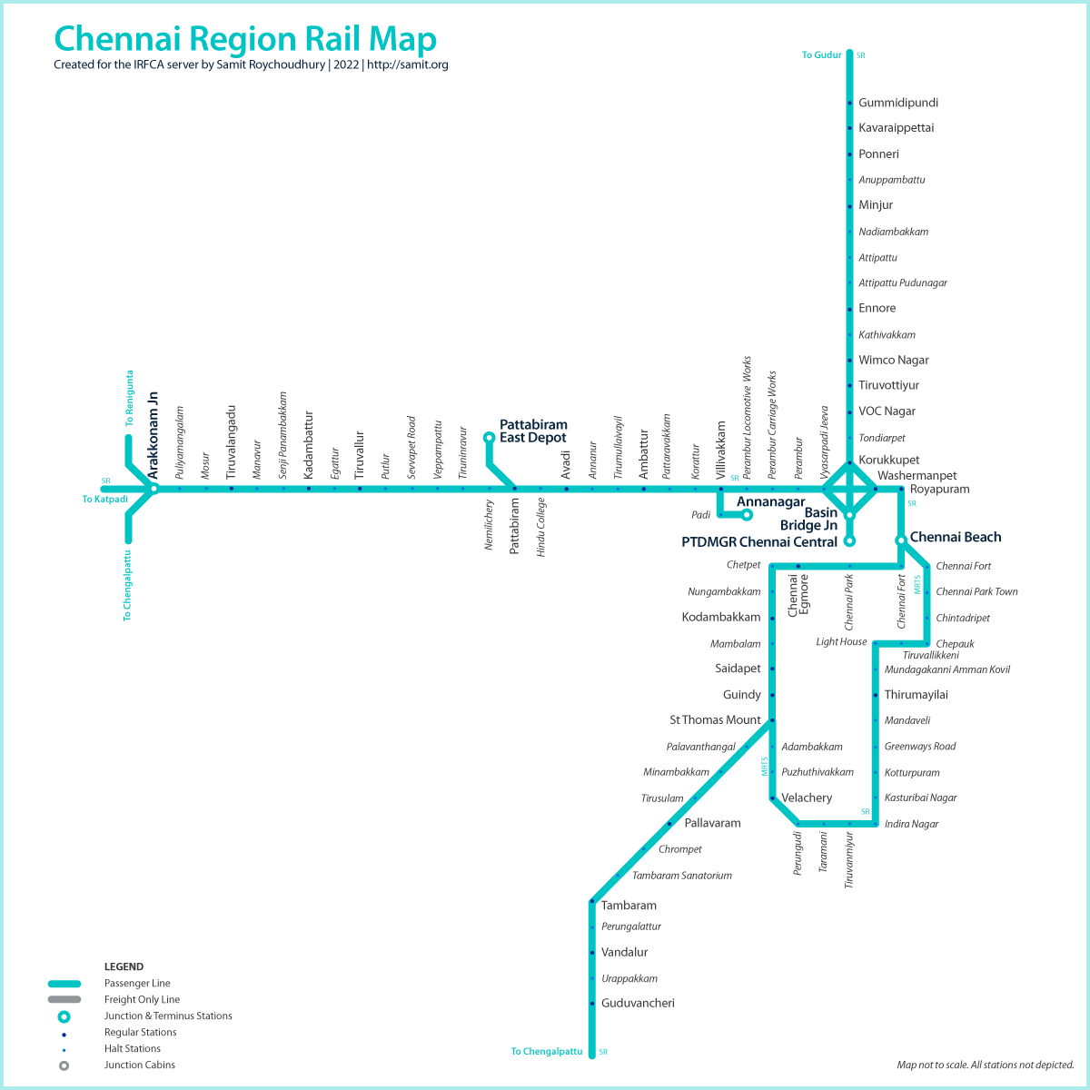 Chennai area map