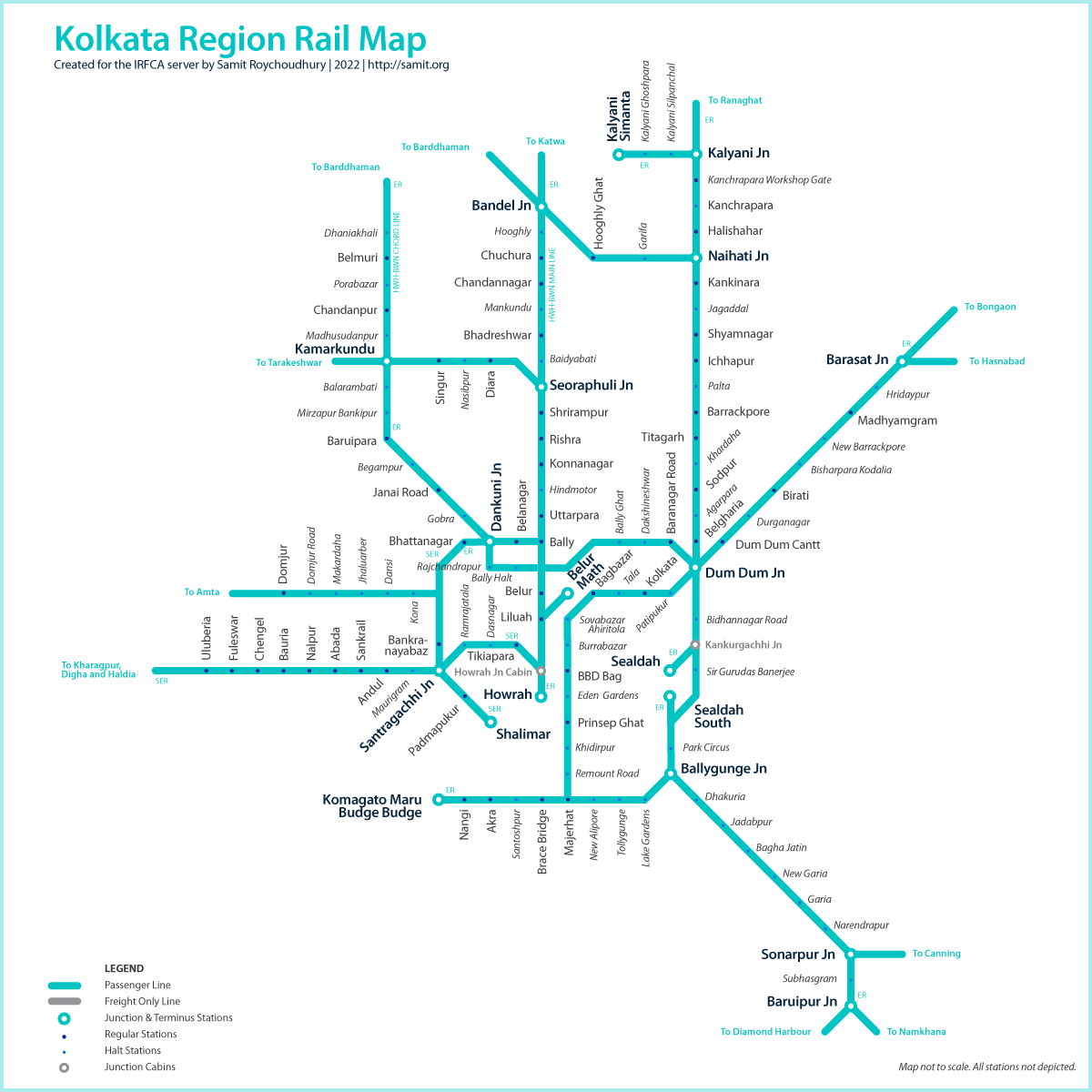 Kolkata area map