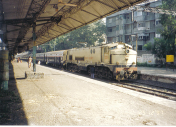 WCM-5#20103 approaching its end days as it hauls the Panchavati Exp in DEC 1997...By Devraj.s.Malekar