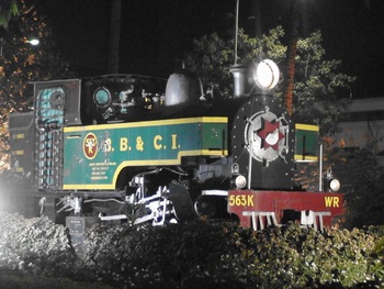 THE GREAT GRANDMOTHER OF ALL STEAM ENGINES – located at Mumbai Central station. (Arzan Kotval)