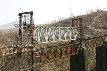 Ehgaon viaduct girder replacement...A magnificient feat of Bridge Engineering.