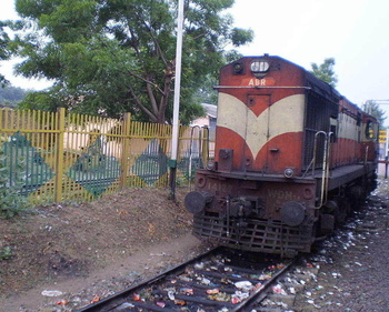 ABR WDM-3A # 14122 at Sawai Madhopur Jn.