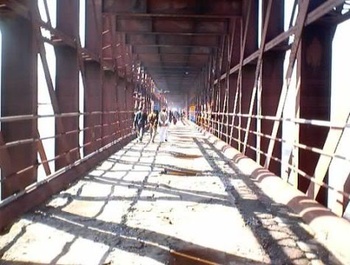 Attock bridge road level, 1990s-2000s?