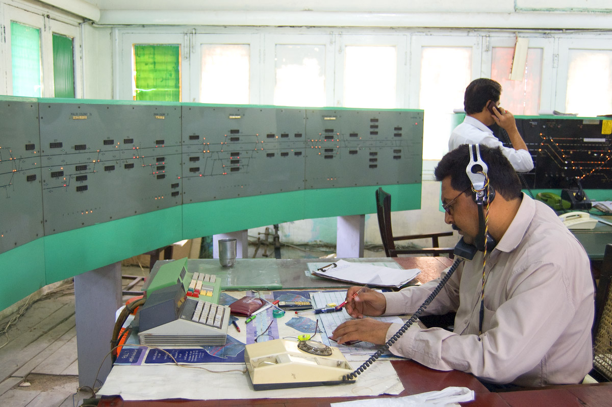 Deputy Chief Controller Controlling Trains on CTC (centralized Traffic Control) Section, CTC tower Karachi cantt