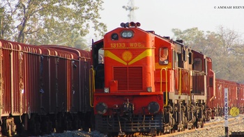 Bondamunda WDG 3A Twins # 13133 Arrived at Balaghat Junction with BCNA Rakes in Tow From Gondia (For Loco Data Base) (Ammar Rizv