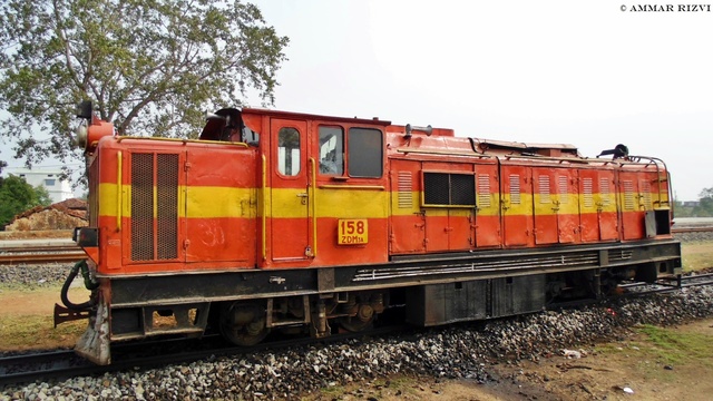 ZDM 3A # 158 Resting at Balaghat Junction After hauling Passenger Service From Jabalpur by hauling Train No 58870 Jabalpur - Bal