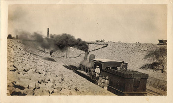 Loco with tender - Doraha-Nalagarh Railway construction