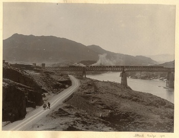 1900 INDIA PAKISTAN ATTOCK BRIDGE