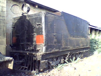 The tender of unknown loco, At the front side of YP-2211 at Wankaner Loco Shed. I don't know where is the boiler of this tender.
