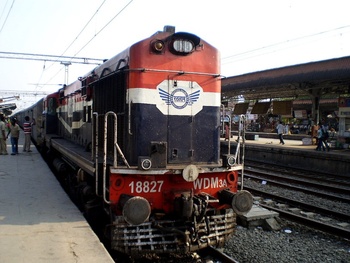 RTM WDM-3A # 18827 with Kochuveli Chandigarh express at BSR.