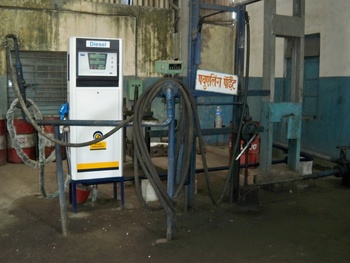 Not a petrol pump but fuelling section of Neral Loco Shed. (Arzan Kotval)