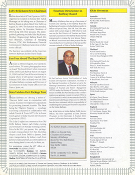 IndRail magazine - volume 1, issue 1, page 4. Provided by Harsh Vardhan.