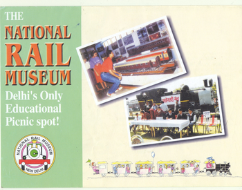 National Rail Museum flyer, front page. Provided by Harsh Vardhan.