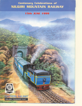 Nilgiri Mountain Railway centenary souvenir - cover. Provided by Harsh Vardhan.