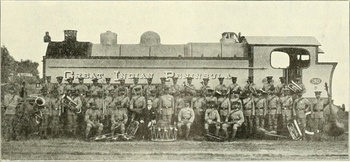 Great Indian Peninsula Railway military band. 1900s.