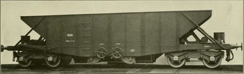 Steel hopper car for the Bengal Nagpur Railway, 1906