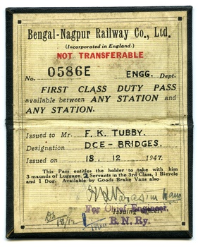 FKT BNR Railway Pass