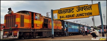 ZDM 4A # 210 Ready to depart from Balaghat Jn with Train No 58867 Balaghat-Jabalpur NG Passenger  (Ammar Rizvi)
