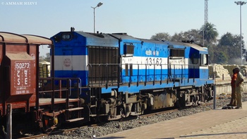 Raipur's WDG 3A # 13162 Arrived at Balaghat Jn with BCNA Rakes in Tow From Gondia (For Loco Data Base) (Ammar Rizvi)