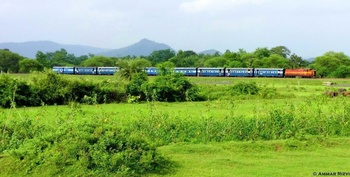 Train No 58864 Jabalpur- Nainpur -Balaghat Narrow Gauge Passenger approaching towards its Final Destination Balaghat Junction Ju