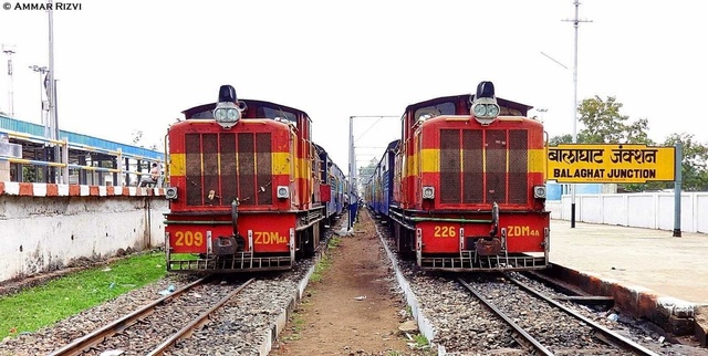 Legendary 10001 Balaghat-Nainpur Satpura Express ready to depart from  Balaghat Jn powered with ZDM 4A # 226 (Ammar Rizvi)