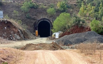 New tunnel under construction on Nagpur  Chhindwara  new line track between  the stations of umranala Bhimalgondi now the kukrak